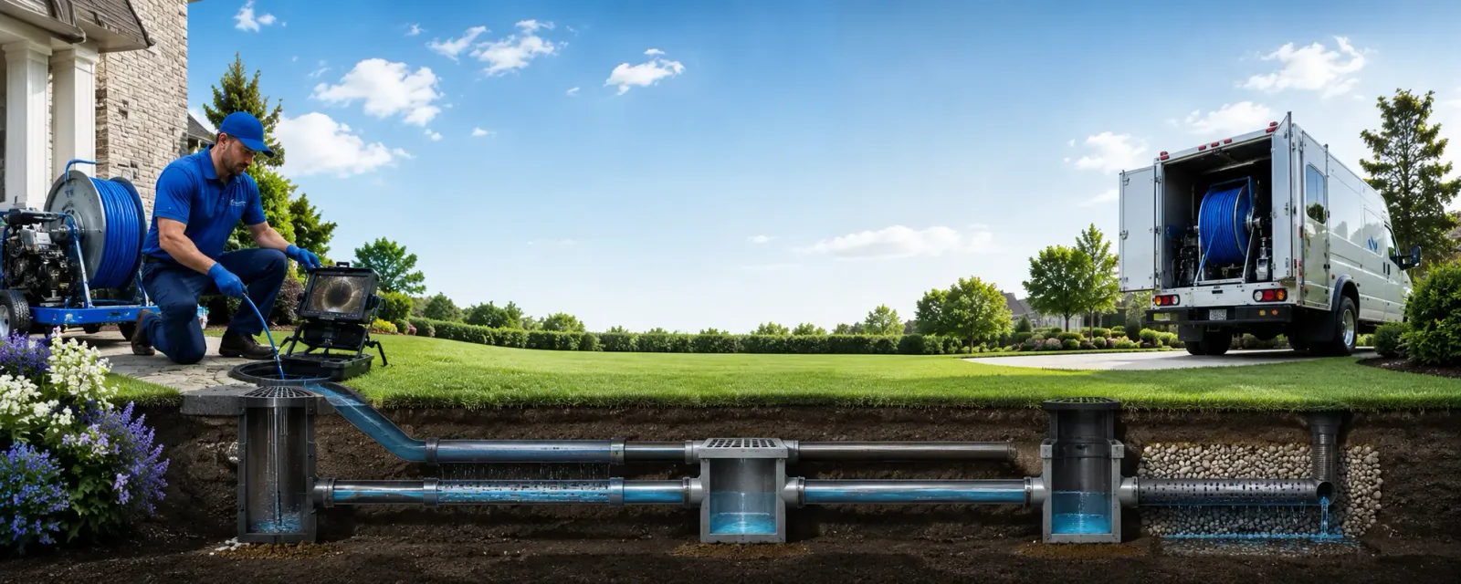 Outdoor drain cleaning information for Avoca, IA